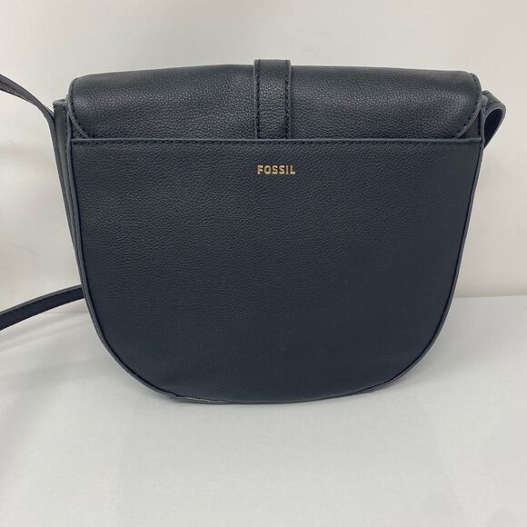 Fossil NWT Emery Black Leather Adjustable Crossbody Bag - Picture 4 of 13